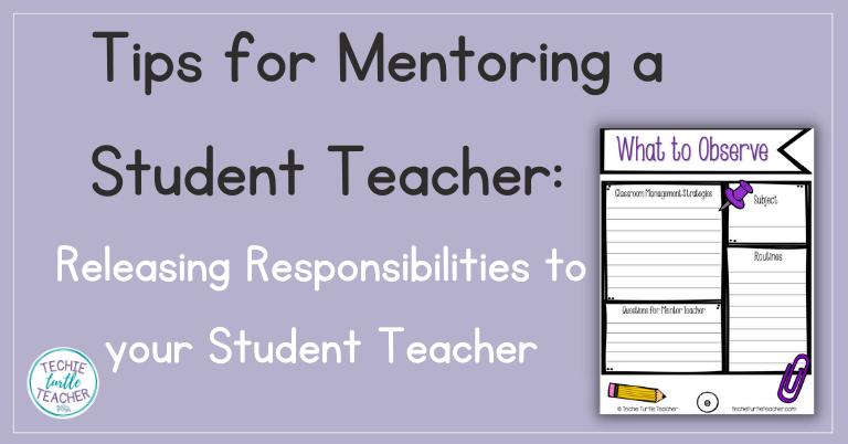Releasing Responsibilities to your Student Teacher