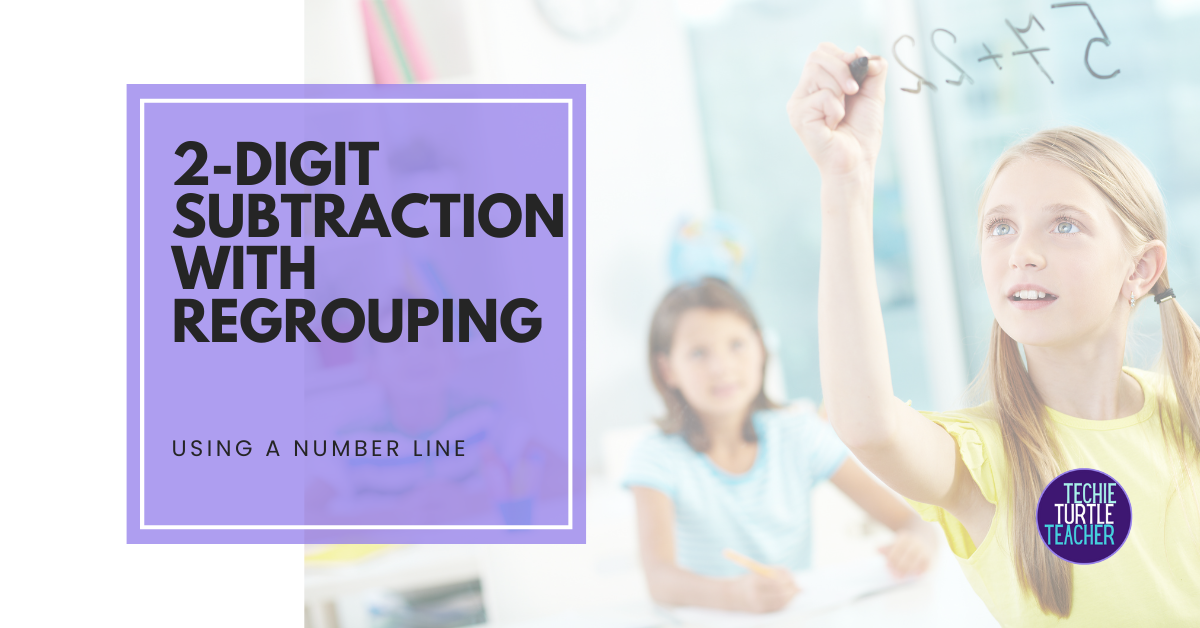 Subtraction with regrouping number line