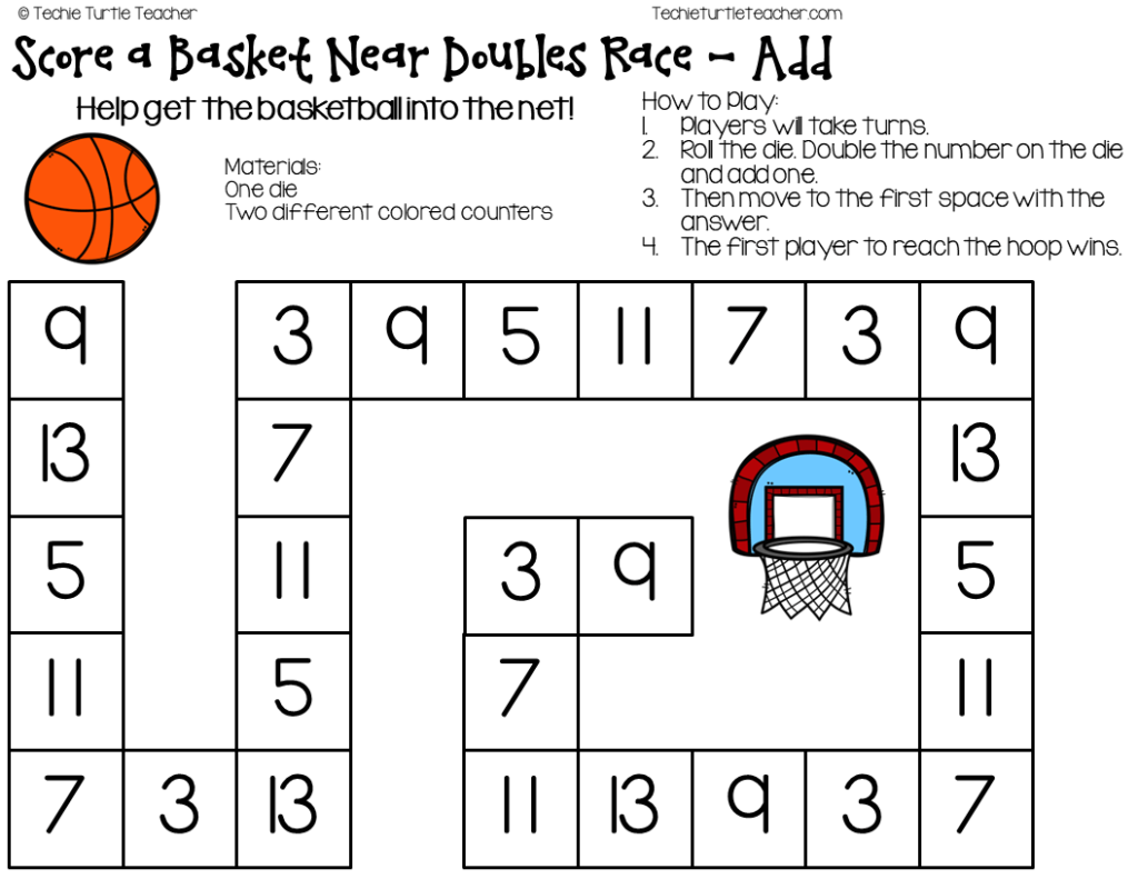 using doubles addition strategy