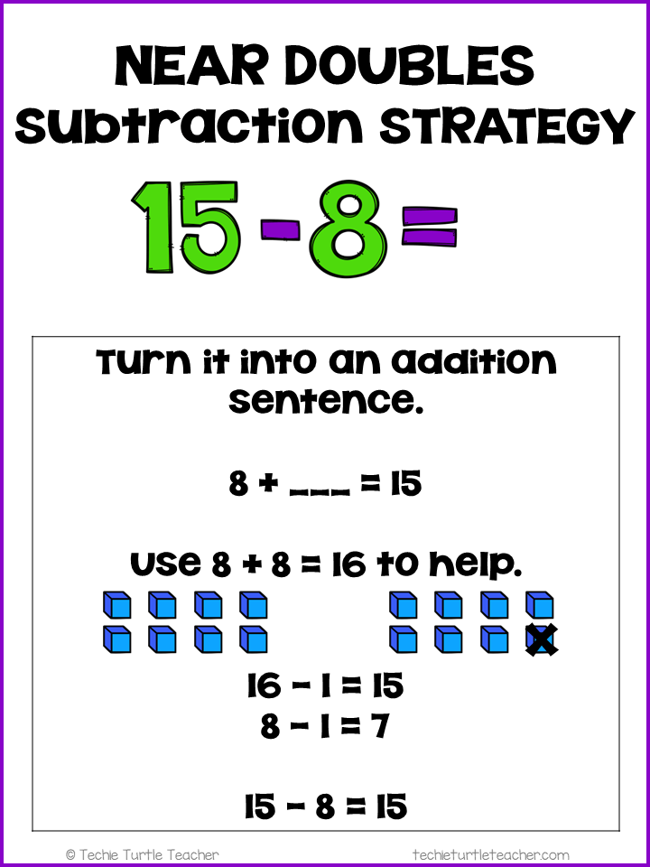 near doubles subtraction strategy