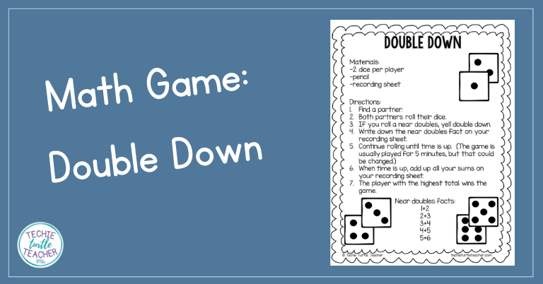 Double Down Math Fact Game