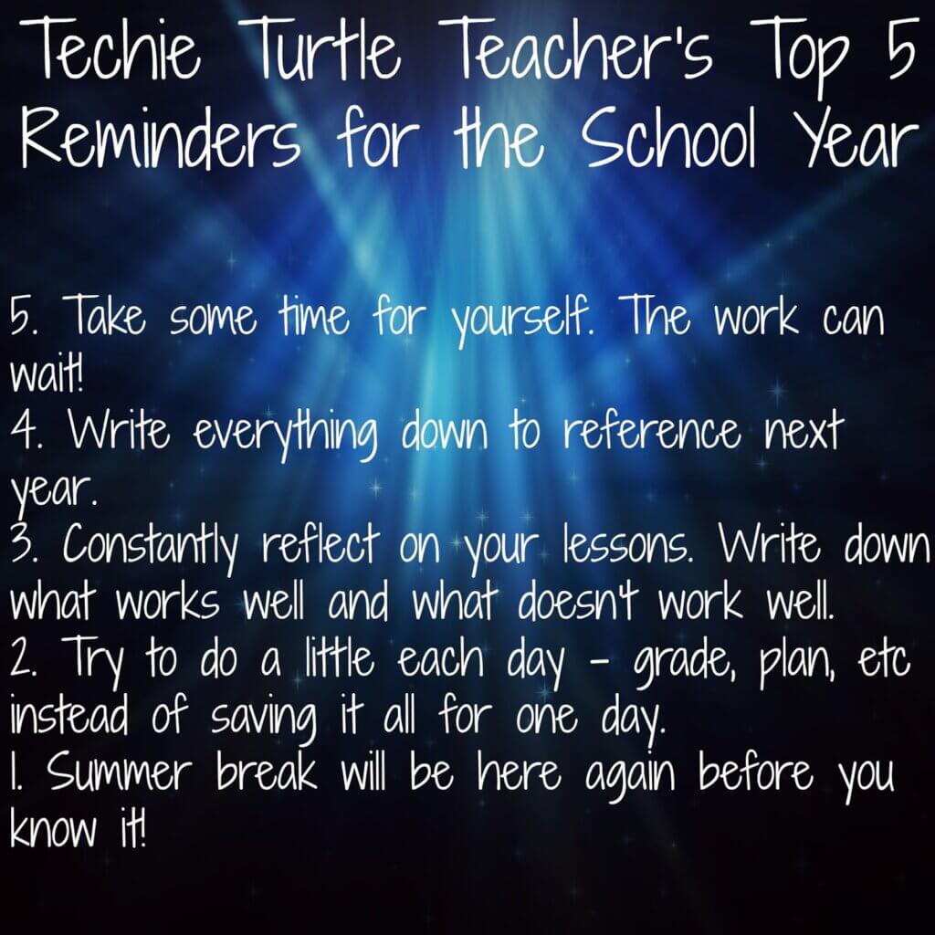 Top 5 Reminders for the School Year