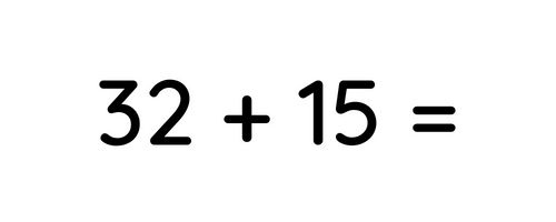 32 + 15 =