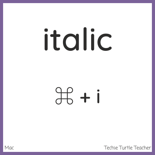 mac - italic
