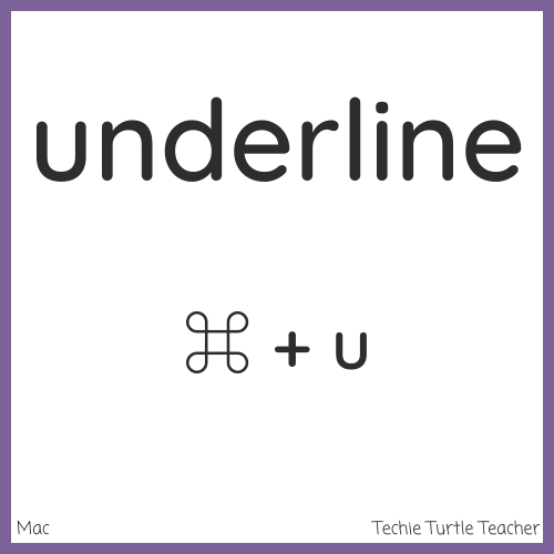 mac - underline