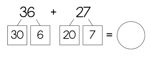 26 + 27 = break apart example