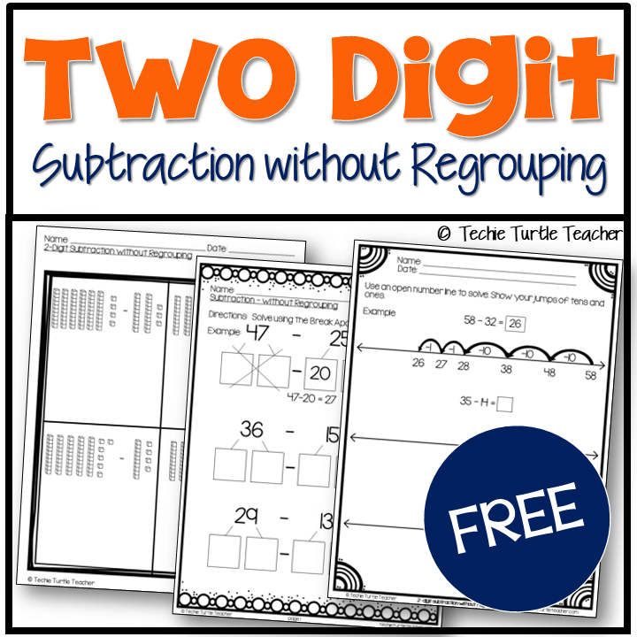 Two Digit Subtraction without Regrouping