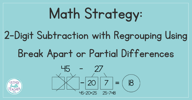Break apart subtraction with regrouping