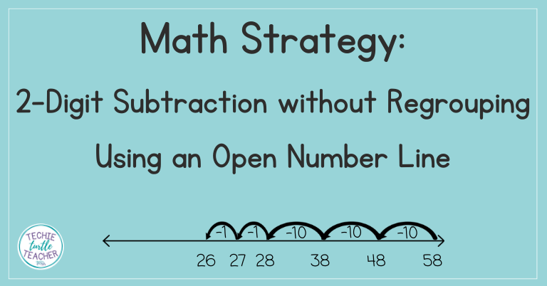 Subtraction Open Number Line