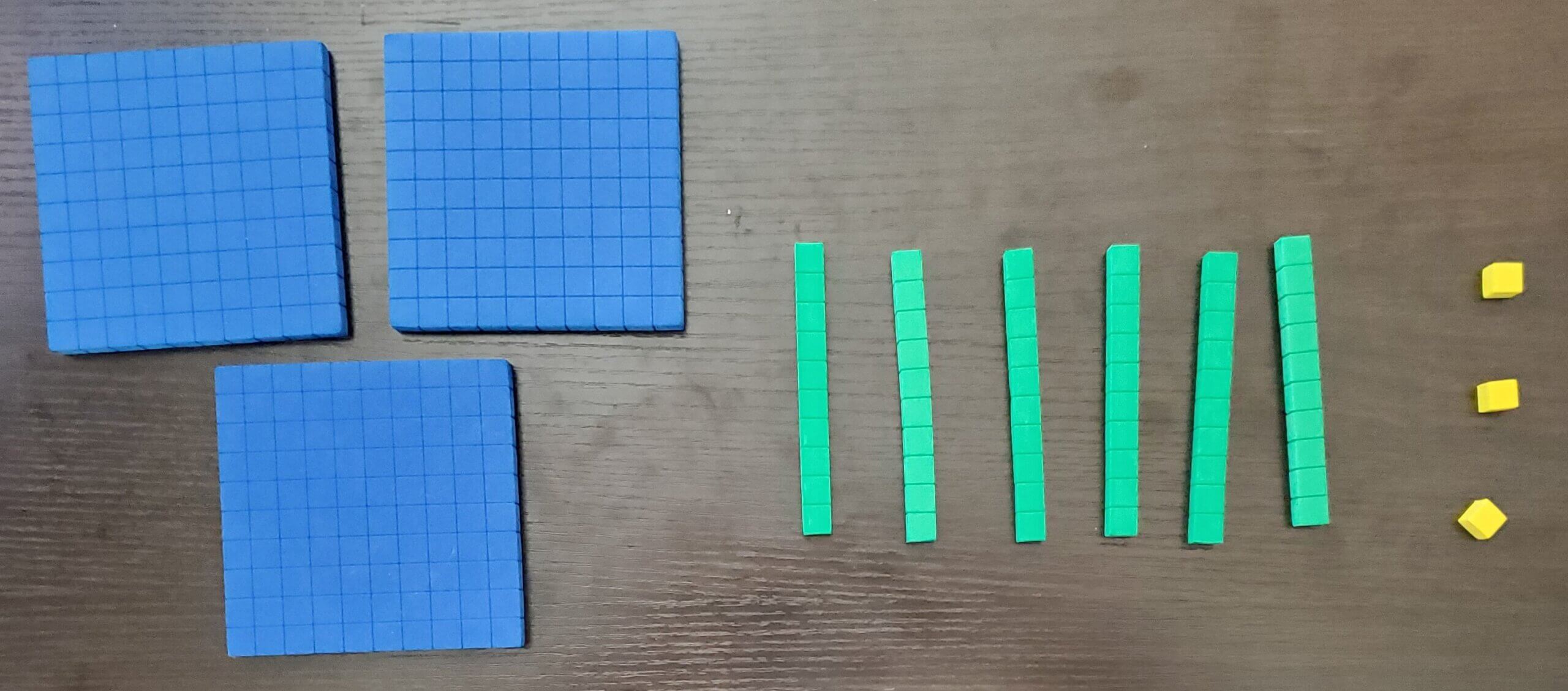 Subtraction without Regrouping 3 Digit Numbers Using Base Ten Blocks