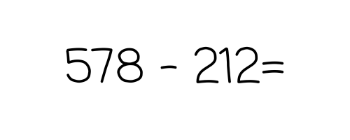 3 Digit Subtraction Open Number Line