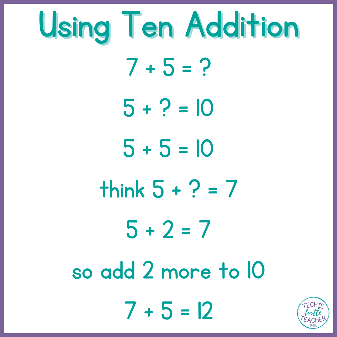 using ten addition