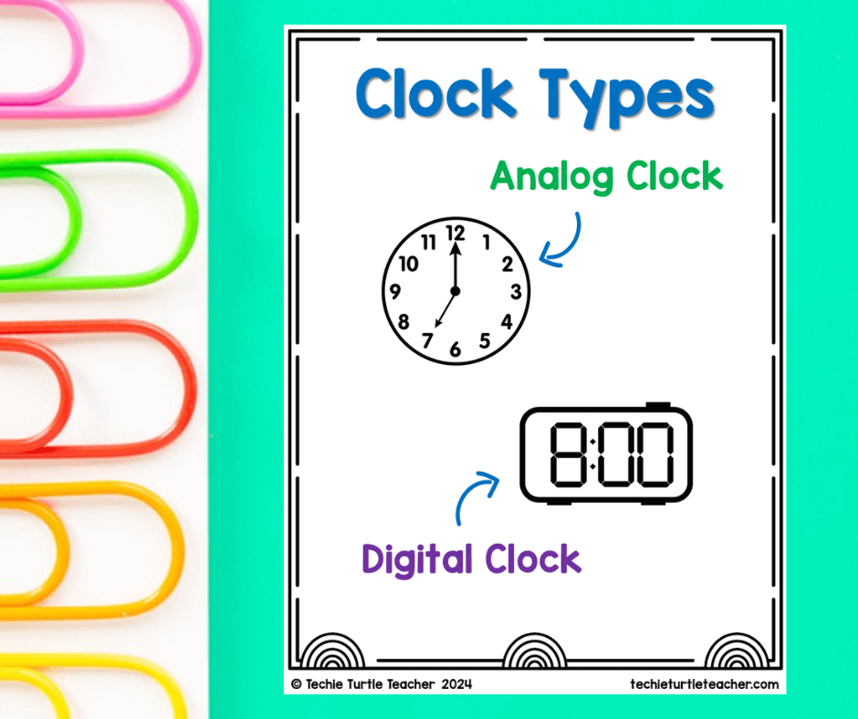 telling time games clock types analog clock digital clock