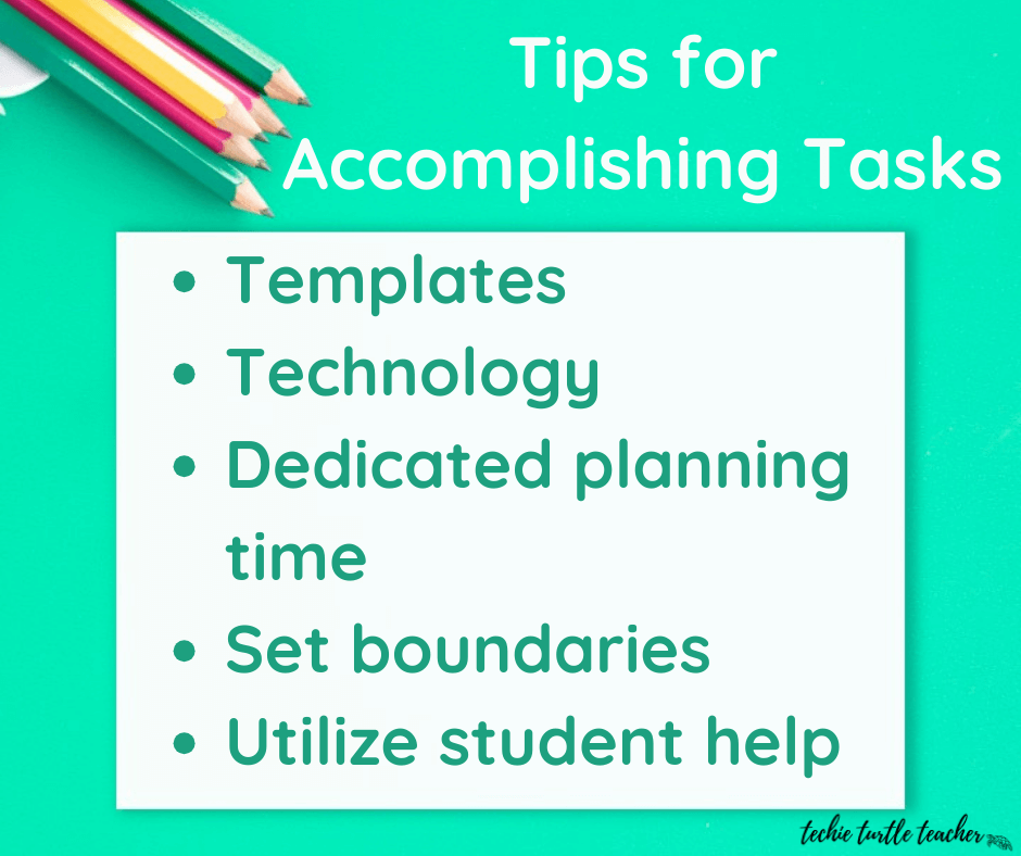 tips for accomplishing tasks