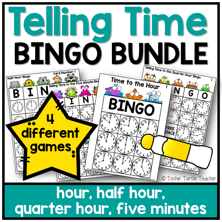 Telling Time Bingo Bundle