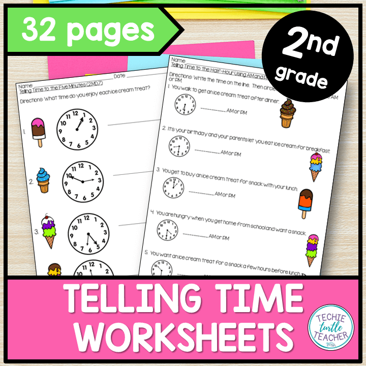 telling time worksheets