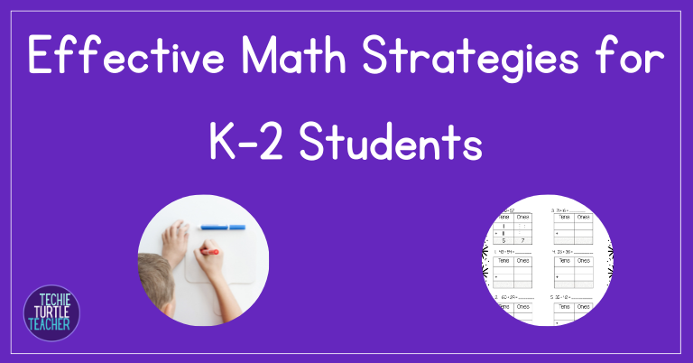 effective math strategies to K-2 students