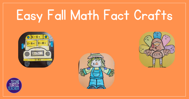 Easy Fall Math Fact Crafts