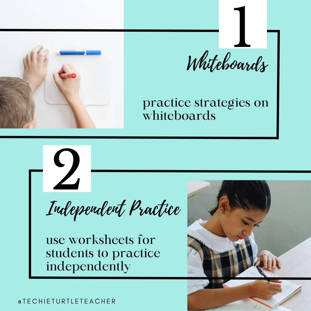 addition and subtraction strategies practice