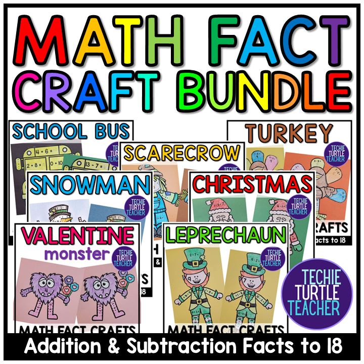 math fact craft bundle