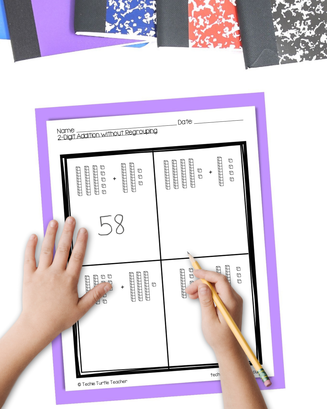 2-digit addition without regrouping base ten