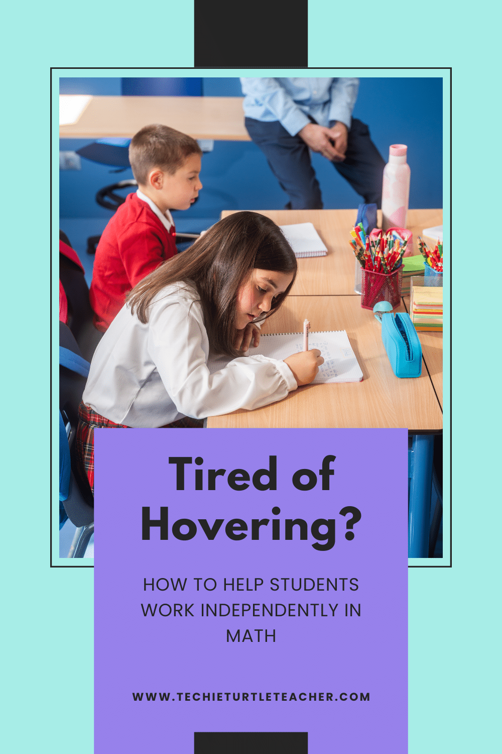 help students work independently in math pinterest pin