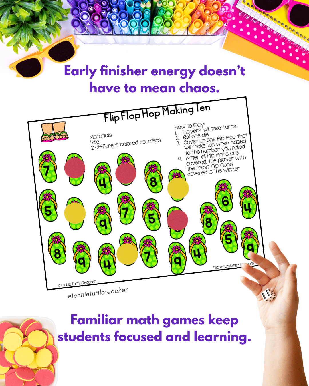 Independent Math Work - Summer Math Fact Games