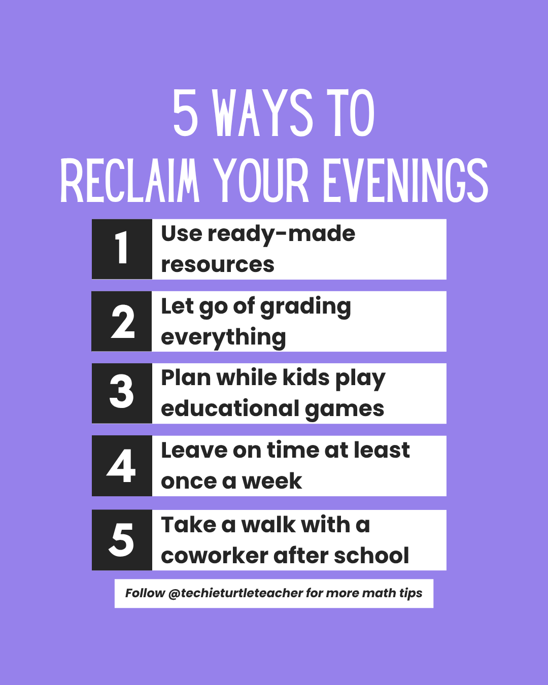 5 ways to reclaim your evenings