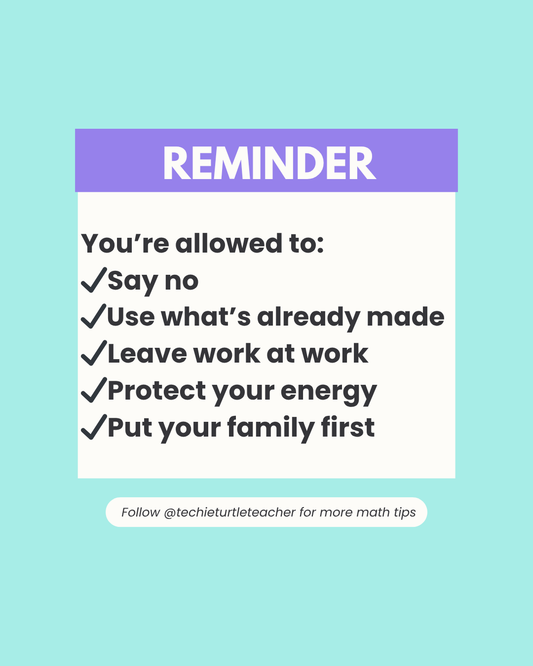 reminder: you're allowed to...