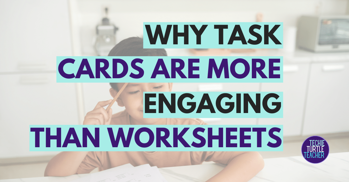 task cards for primary math boy working