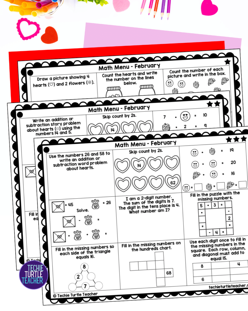 February Math Questions When February Feels Heavy: Simple Math Activities To Help